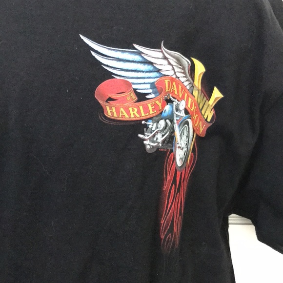 Men’s large Harley Davidson T-shirt black redwood Harley Eureka California - Picture 2 of 8